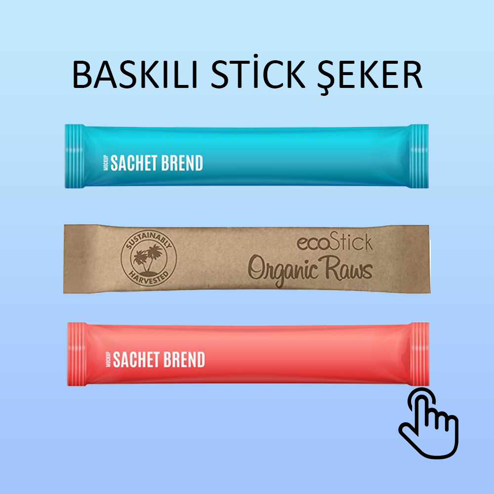 baskılı stick şeker